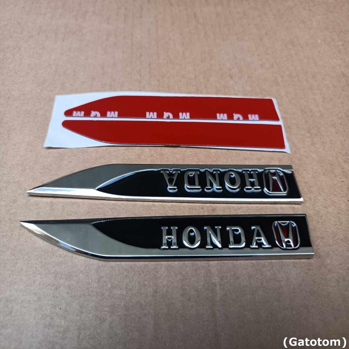 Emblema Adesivo Honda Civic Hr-v City Hatchback Cr-v Blk 2un