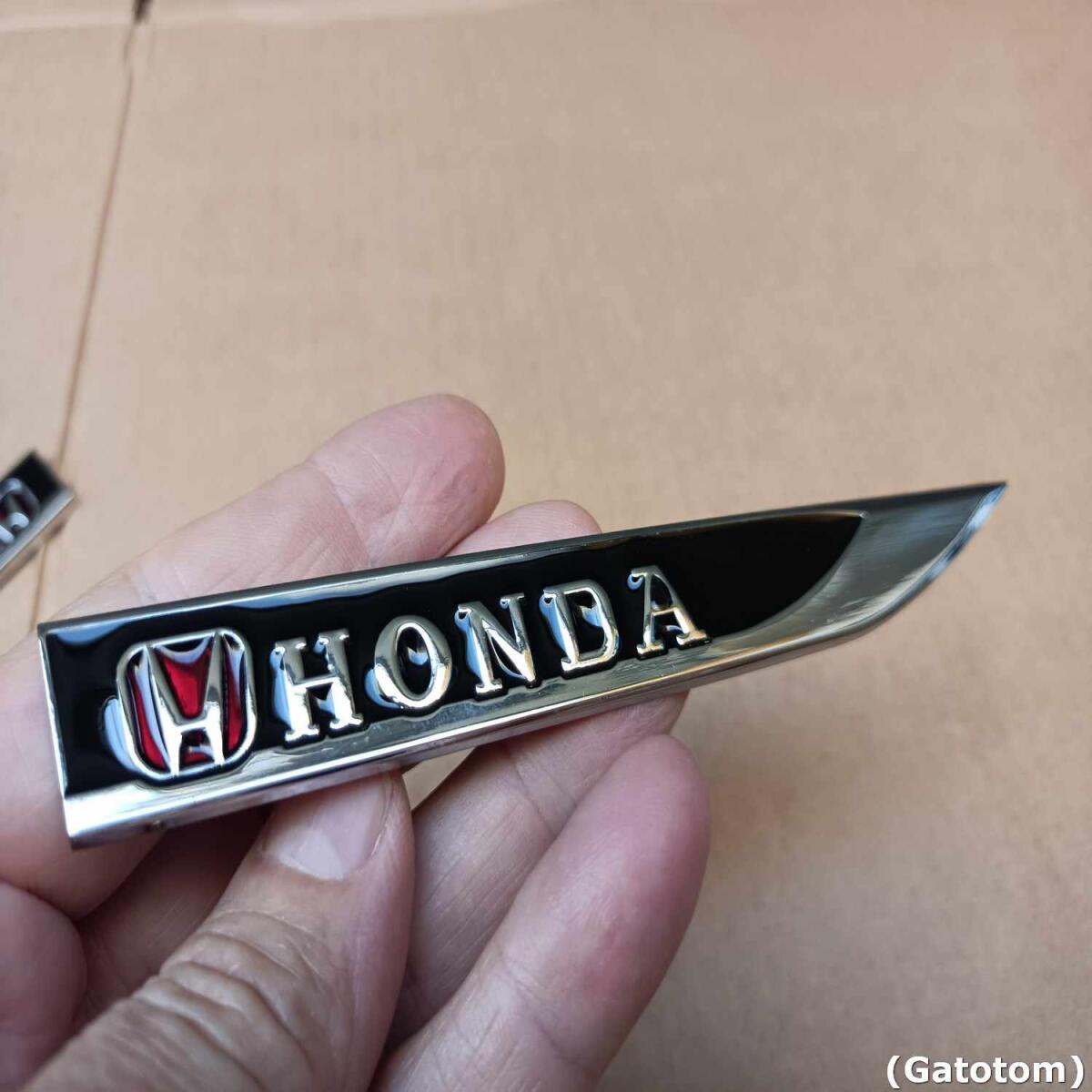 Emblema Adesivo Honda Civic Hr-v City Hatchback Cr-v Blk 2un