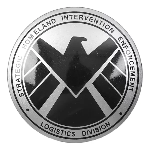 Emblema Agentes Da S.h.i.e.l.d Marvel Ag Shield Aguia Black