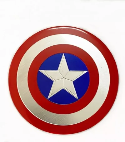 Emblema Adesivo Capitão América Escudo Shield 3d Marvel Hydr