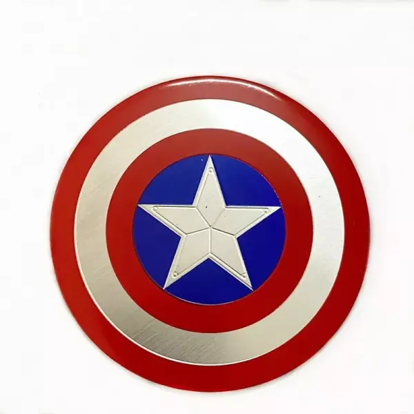 Emblema Adesivo Capitão América Escudo Shield 3d Marvel Hydr