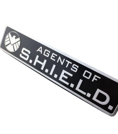 Emblema Agentes Da S.h.i.e.l.d Marvel Shield Fx Lateral Pret