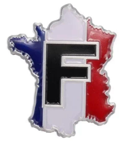 Emblema Adesivo França Mapa Bandeira France Peugeot Renault