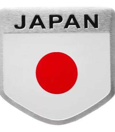 Emblema Adesivo Japão Brasão Japan Sol Toyota Honda Nissan