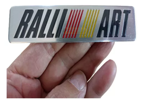 Emblema Ralliart Mitsubishi L200 Asx Metal Lateral Dakar Fx2