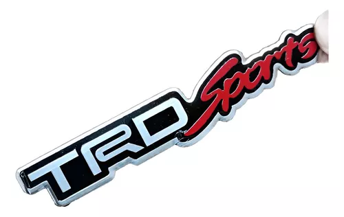 Emblema Trd Em Metal Toyota Sports Corolla Etios Fxfn Blk