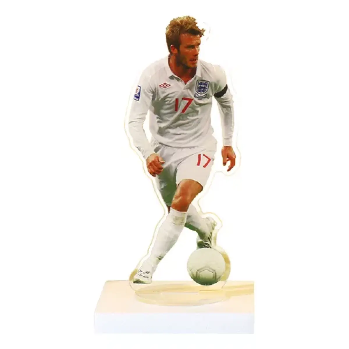 Placa Decorativa Acrilico 3d Jogador David Beckhan Futebol