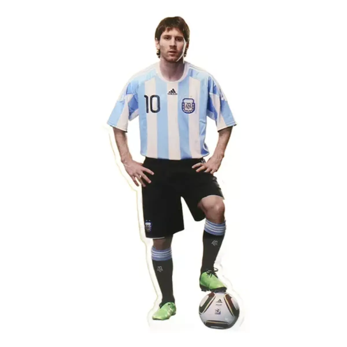 Placa Decorativa Acrilico 3d Jogador Lionel Messi Futebol