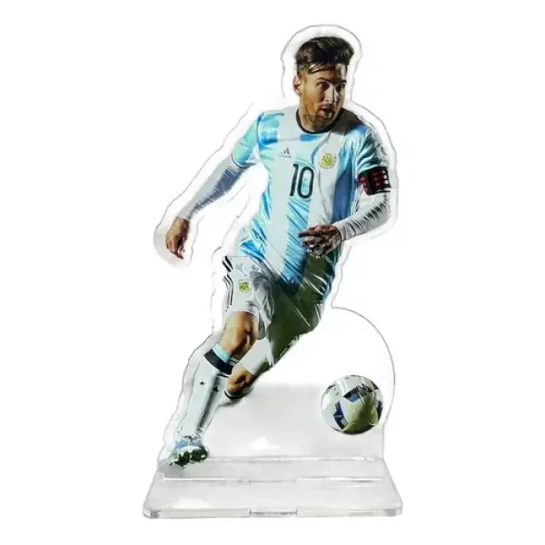 Placa Decorativa Acrilico 3d Jogador Lionel Messi Futebol 2