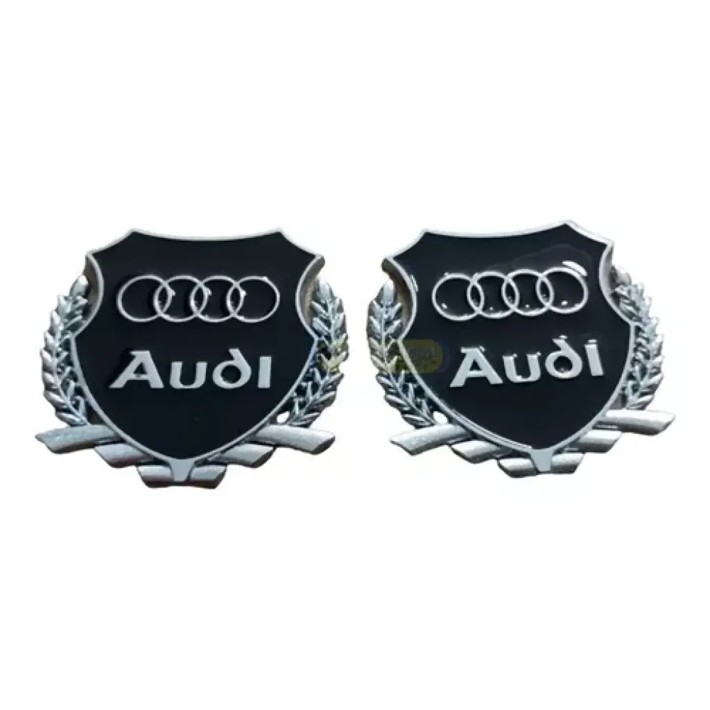 2 Emblema Audi Metal Brasão Escudo A3 Neagra Q3 A4 S Line S4