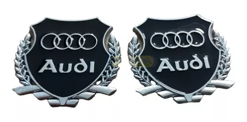 2 Emblema Audi Metal Brasão Escudo A3 Neagra Q3 A4 S Line S4