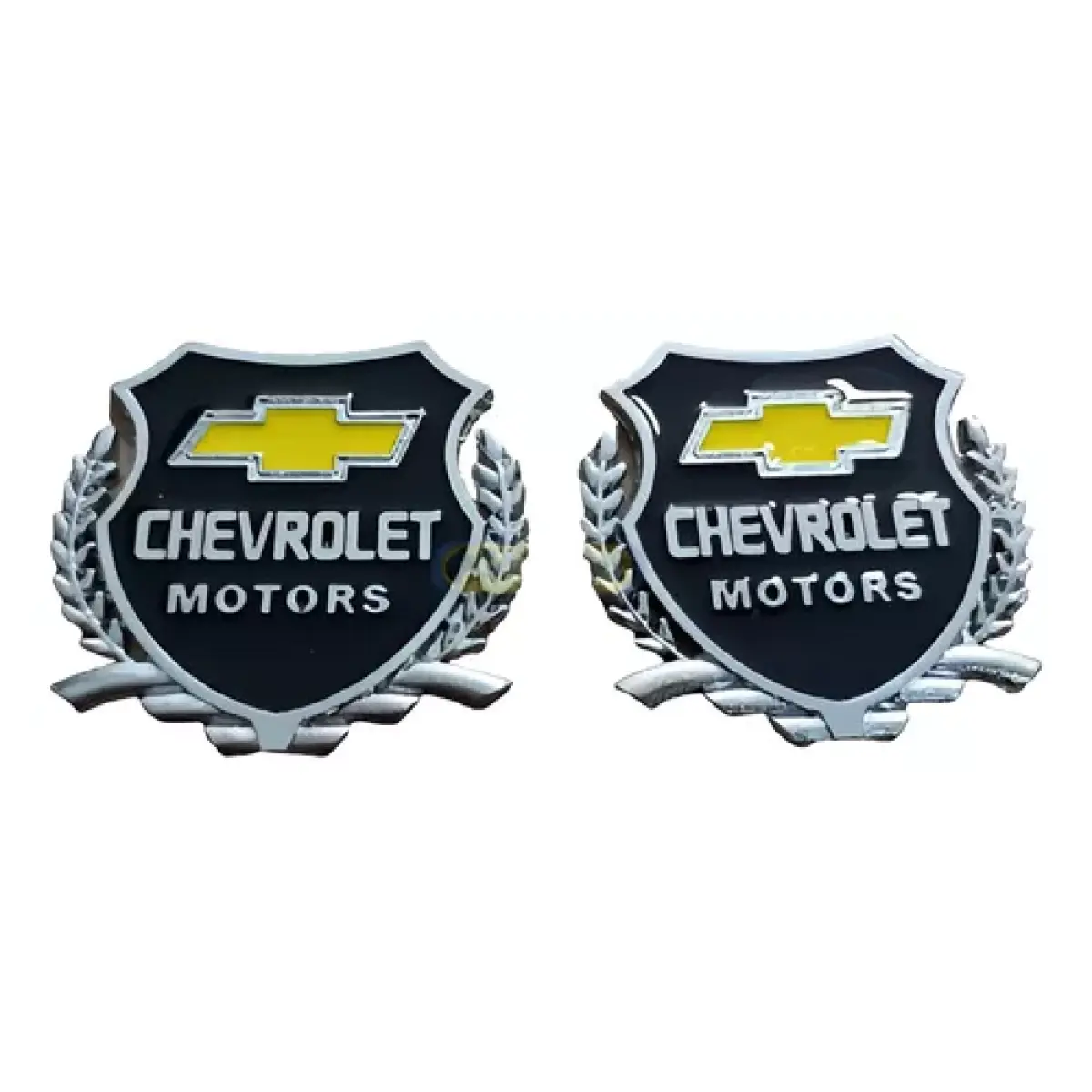 2 Emblema Chevrolet Metal Brasão Escudo Corsa S10 Opala Celt