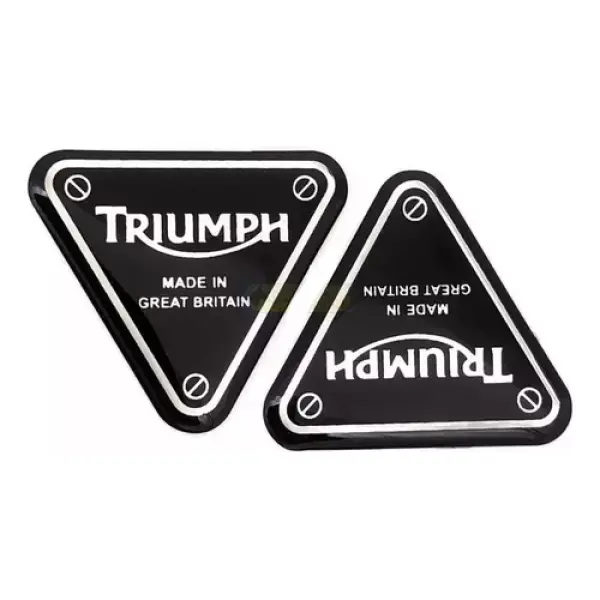 2 Emblemas Adesivo Triumph Importado Made Uk Britain 40x35mm