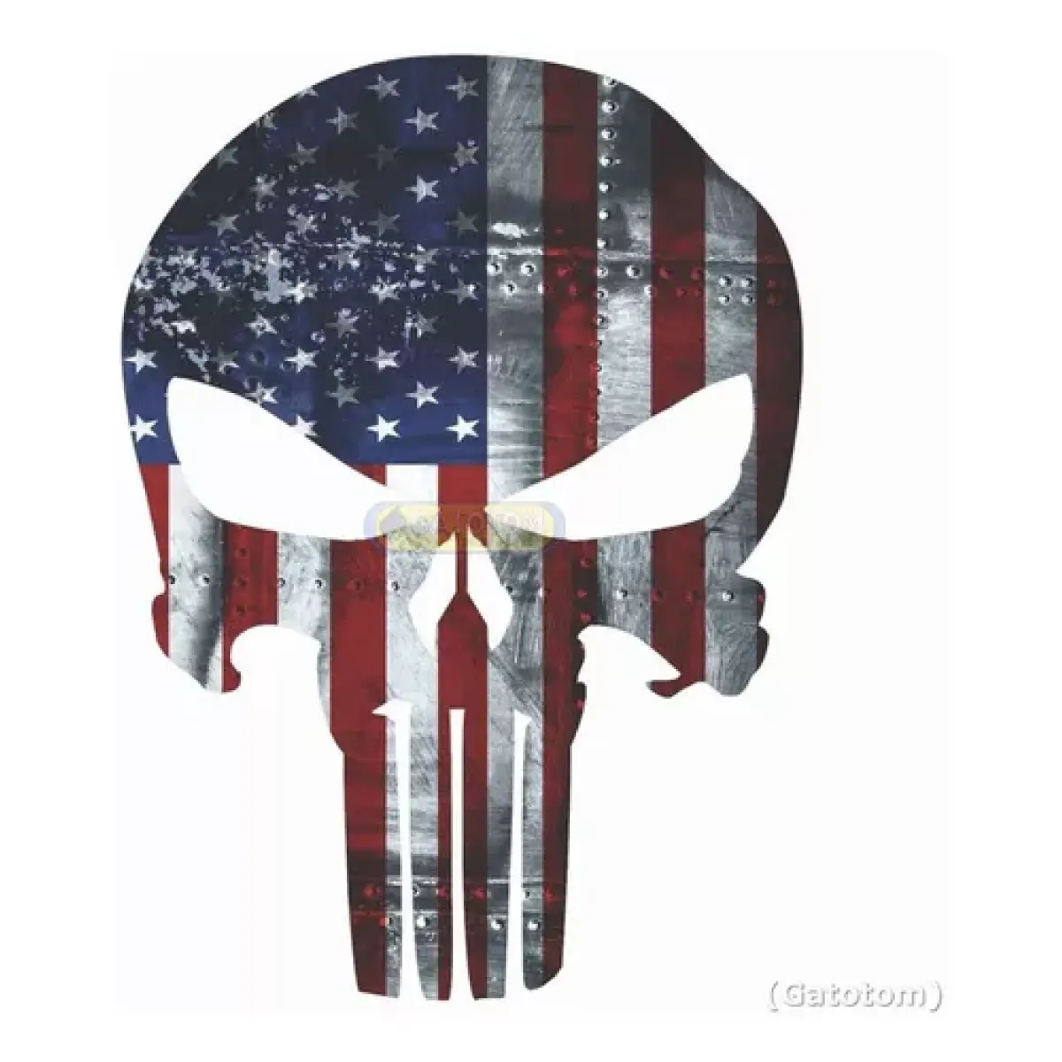 Adesivo Caveira Soldado Estados Unidos Punisher Justiceiro