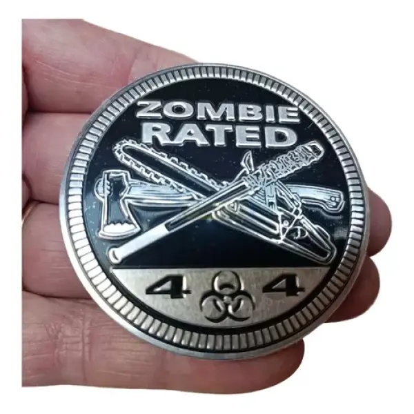 Emblema Adesivo 4x4 Metal Zombie Rated Jeep Toyota Hilux S10