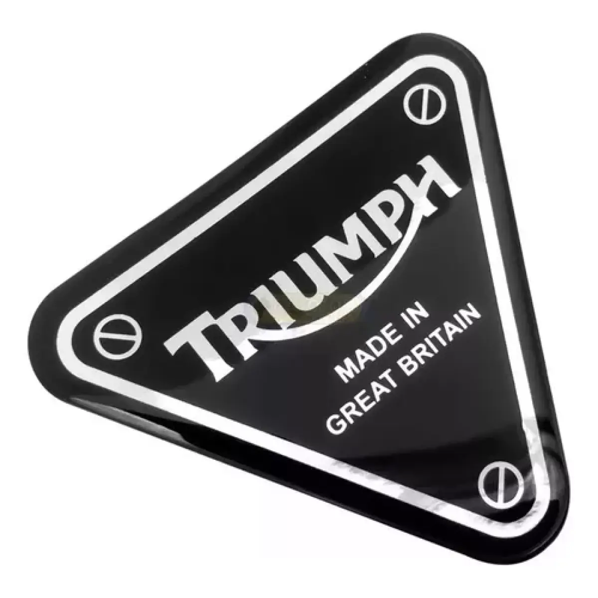 Emblema Adesivo Triumph Importado Made Uk Triangulo 90x80mm