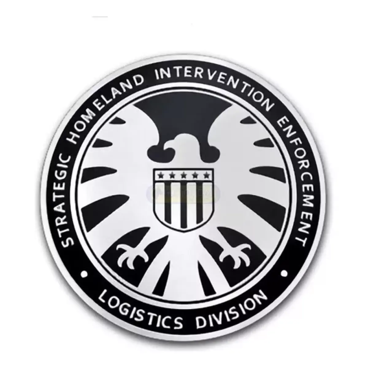 Emblema Agentes Da Shield Marvel Ag Capitão Fenix Prata 75mm