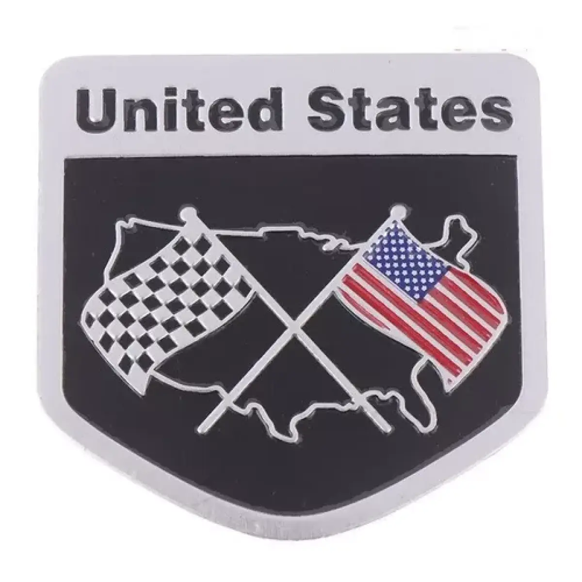 Emblema Estados Unidos Us Brasão Sp Metal Ford Chevrolet Jp