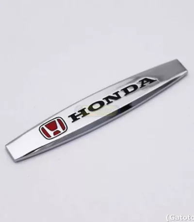 Emblema Honda Fit Civic Hrv Crv Adesivo Em Metal Reforçado