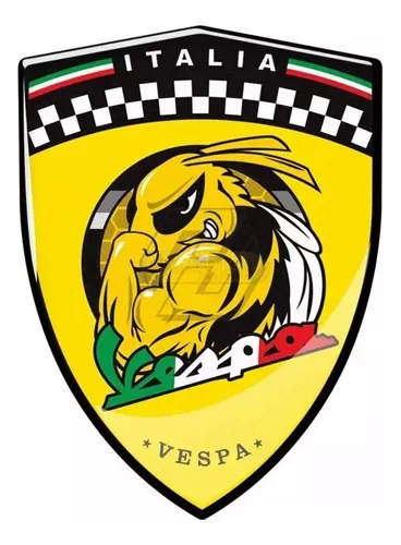 Emblema Vespa Adesivo Amar Quadri 3d Itália Piaggio Gts Gtv