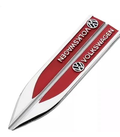 Emblema Volkswagen Motorsport Vw Jetta Golf Gol Polo Red 2un