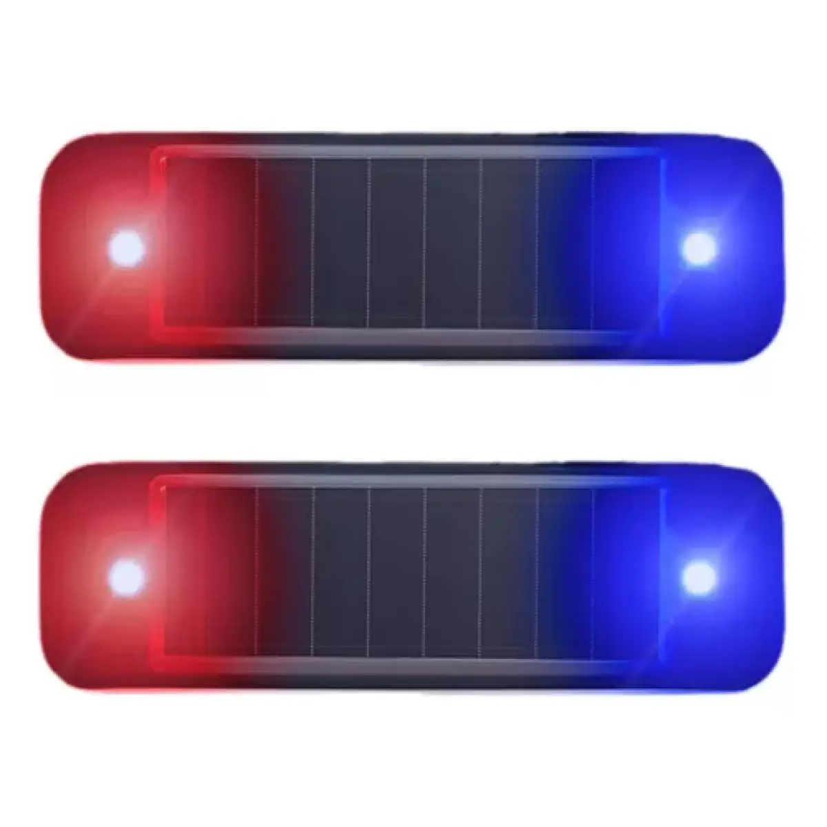 2 Luz De Advertência Solar Anti-colisão P/ Veículos Redblue